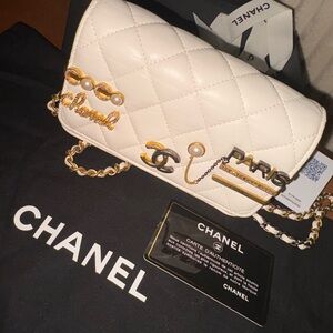 Like-new Authentic Chanel Limited Edition Runway Lambskin Wallet on Chain